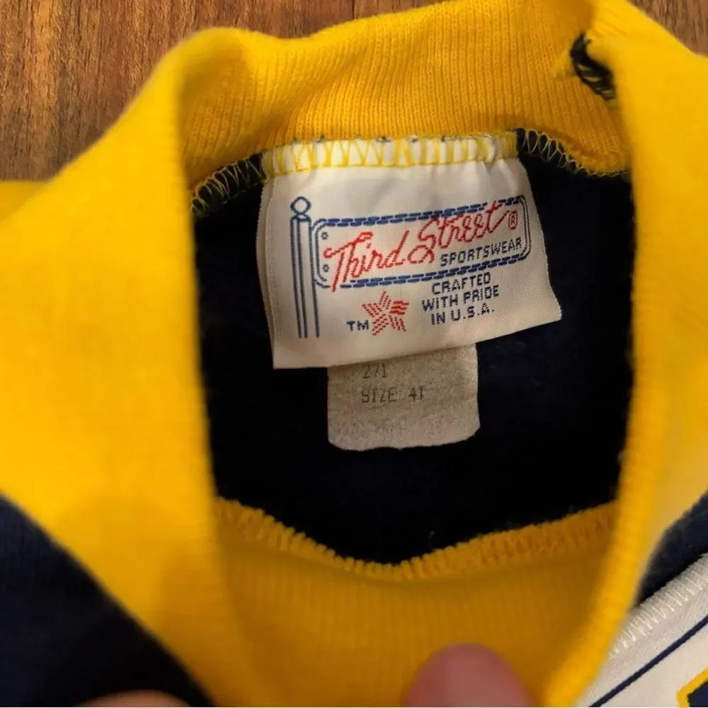 Kodak Vintage Navy/Yellow Cheerleader 2 piece outfit set